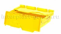 Вкладываемый контейнер KV 6417 с распашной крышкой желтый