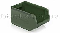 Складской лоток/контейнер для зап. частей, крепежей, темно-зеленый, 350x225x200 мм