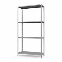 Стеллаж металлический ТС Лайт, 2200x1200x600 мм. Полки: 4 шт. метал.