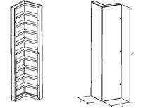 Щит угловой внутренний 0,5х0,5х2,7м профиль 2,5 мм