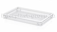 Ящик для полуфабрикатов перфорированный белый
