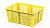 Ящик продуктовый универсальный 400x300x170 мм, цвет: желтый