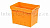 Вкладываемый контейнер KVR 6442 с усиленным дном оранжевый